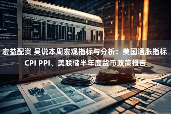宏益配资 吴说本周宏观指标与分析：美国通胀指标 CPI PPI、美联储半年度货币政策报告
